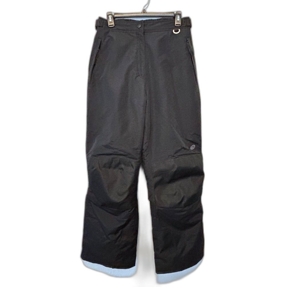 Black Slalom Snow Pants Insulated Knee Patches Size Women’s Large Vintage